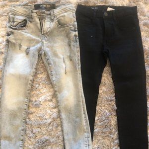 Zara - Skinny Fit Jeans For Kids (Black & Grey)